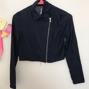 Black zip-up jacket